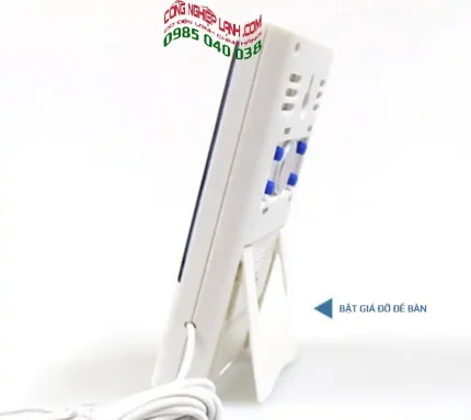 Bật giá đỡ ra và đặt nhiệt ẩm kế Elitech DT-2 lên bàn