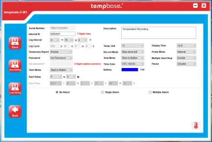 Cài đặt tempmate-M1: mở phần mềm