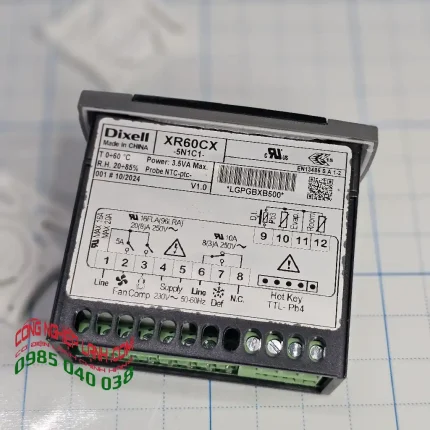 XR60CX sử dụng 2 cảm biến NTC: 1 dùng cho nhiệt độ phòng + 1 dùng cho xả đá