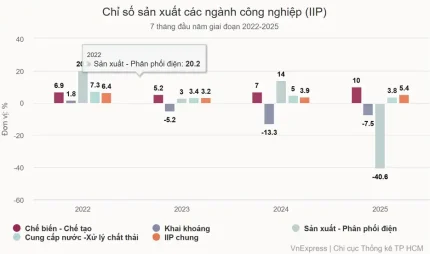 Chỉ số sản xuất các ngành công nghiệp (IIP)