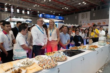 Khu trải nghiệm ẩm thực thủy sản rộng 300m2 tại Vietfish 2025