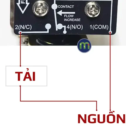 Sơ đồ đấu nối chi tiết: phát hiện dòng chảy